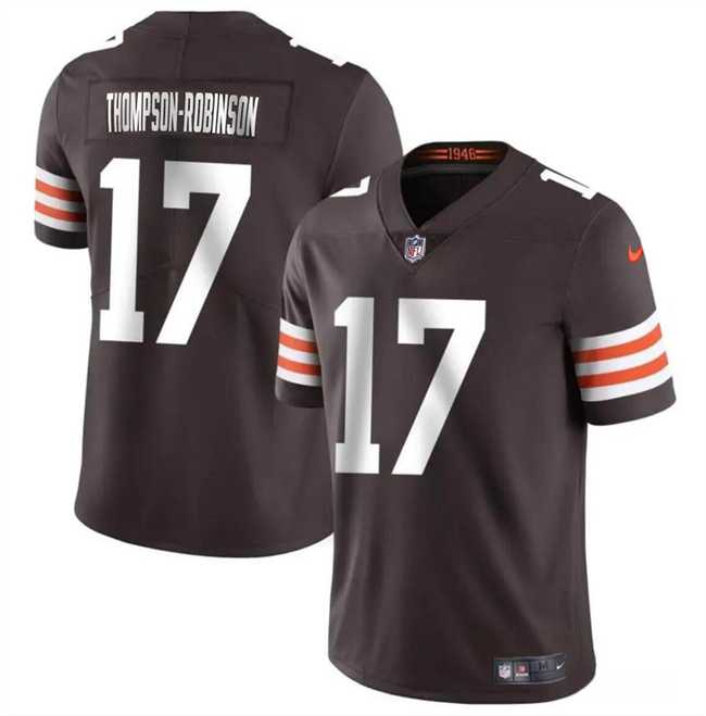 Men & Women & Youth Cleveland Browns #17 Dorian Thompson-Robinson Brown Vapor Untouchable Limited Jersey,We sell and wholesale Men & Women & Youth Cleveland Browns #17 Dorian Thompson-Robinson Brown Vapor Untouchable Limited Jersey on line form chian!